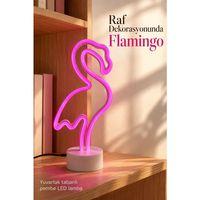 Pembe Işıklı Flamingo Led Lamba Masaüstü Dekoratif