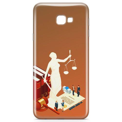 Samsung Galaxy J4 Plus Kılıf Hakim Savcı Avukat Arka Kapak Koruma Desenli Full Koruyucu