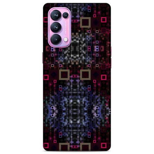 Lopard Oppo Reno 5 Pro 5G Uyumlu Kılıf PiXel (18) Telefon Kılıfları Siyah Kırmızı