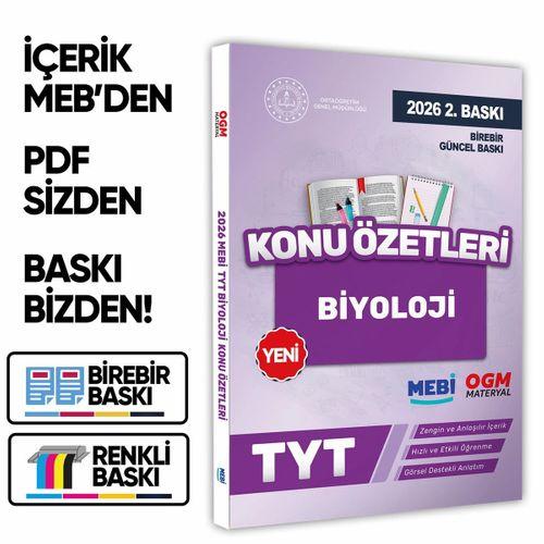 2026 YKS-TYT MEBİ-OGM Biyoloji Pratik Konu Özet Kitabı RENKLİ A4 Boyut Görsel Destekli BASKI ÜCRETİ