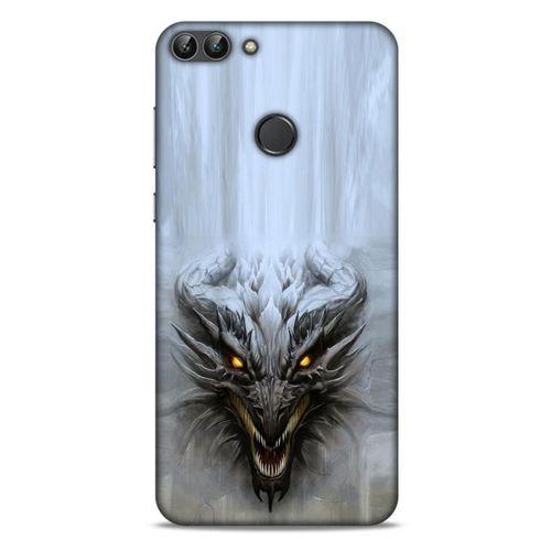 Huawei Psmart Kılıf Dragons (11) Tam Koruma Beyaz Ejderha
