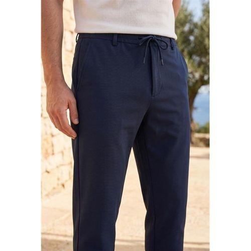 Partain Havuç Kesim Bezayağı Kumaş Boyfriend Kalıp Jogger Erkek Pantolon - Lacivert
