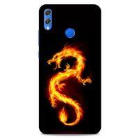 Huawei Honor 8x Kılıf Dragons (26) Tpu Silikon Kılıf Tatoo Ateş Ejderhası