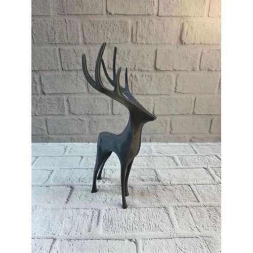 Gri Geyik Biblo Minimal Tasarım Şık Ev Aksesuarı