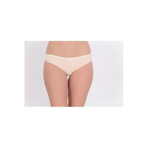 Arkası Dantelli Düşük Bel Slim Külot Ten