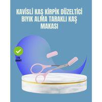 Tarak Ve Fırça Başlıklı Kaş Şekillendirme Makası
