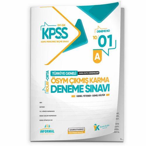 2026 KPSS ÖSYM Arşivi Çıkmış Soru Karma Genel Yetenek Genel Kültür D Çözümlü Deneme 10/1 Kitapçık