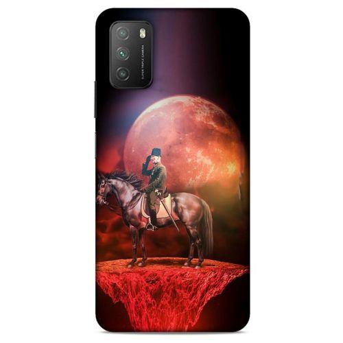 Lopard Xiaomi Poco M3 Uyumlu Kılıf Atatürk (49) Ultra Silikon Kılıf