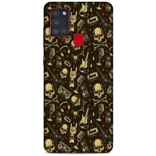 Retro (8) Desen Baskılı Kılıf Renkli Samsung Galaxy A21s Kılıf