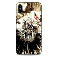Apple iPhone XS Max Kılıf Atatürk (46) Core Armor Kılıf Karışık