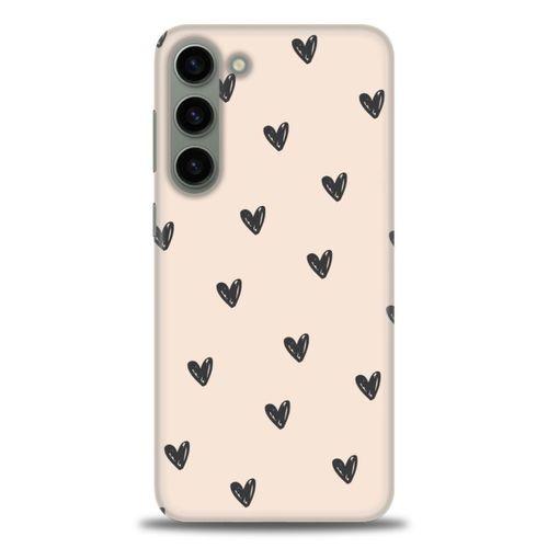 Samsung Galaxy S23 Kılıf HD Baskılı Kılıf - Minik Kalpler + Tam Ekran Koruyucu