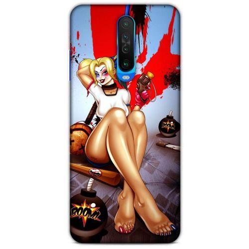 Xiaomi Redmi K30 5G Uyumlu Kılıf Harley Quinn (37) Silicone Cover Lavanta gül