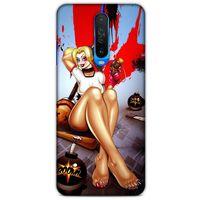 Xiaomi Redmi K30 5G Uyumlu Kılıf Harley Quinn (37) Silicone Cover Lavanta gül