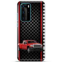 Lopard Huawei P40 Pro Uyumlu Kılıf PickUpX (6) Silikon Kılıf Kırmızı