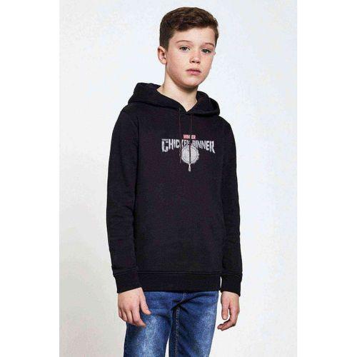 Pubg Winner TavaBaskılı Unisex Çocuk Kapüşonlu Siyah Sweatshirt