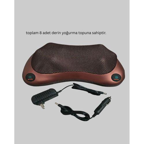 Isıtma Özellikli Derin Yoğurma Masaj Yastığı Priz & Çakmak Girişli