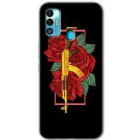 Tecno Spark 7T Kılıf HD Desen Baskılı Arka Kapak - Bedel + Kırılmaz Cam