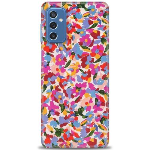Samsung Galaxy M52 5G Kılıf HD Baskılı Kılıf - Renkli Baskı + Tam Ekran Koruyucu