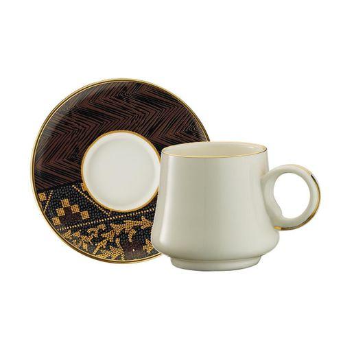 Sandro Moreno 1453 Kariye Double Yüzük Gold 12 Parça 6 Kişilik Kahve Fincan Takımı 120 Ml Ar211377