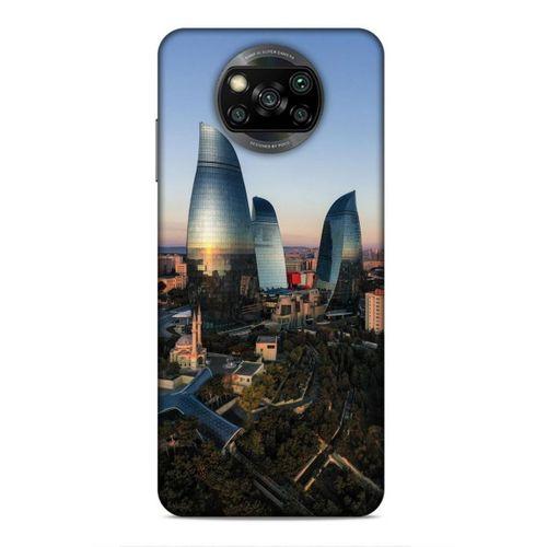Xiaomi Redmi Poco X3 Uyumlu Kılıf Azarbaijan (32) Soft Silikon Kılıf Azerbaycan Kuleleri