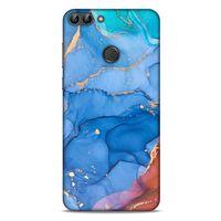 Huawei Psmart Uyumlu Kılıf Mavi Delisi (10) Full Koruma Kılıfı Mermer