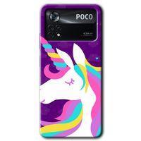 Xiaomi Poco x4 Pro HD Baskılı Kılıf + 9D Tam Ekran Koruyucu - Unicorn Sleep
