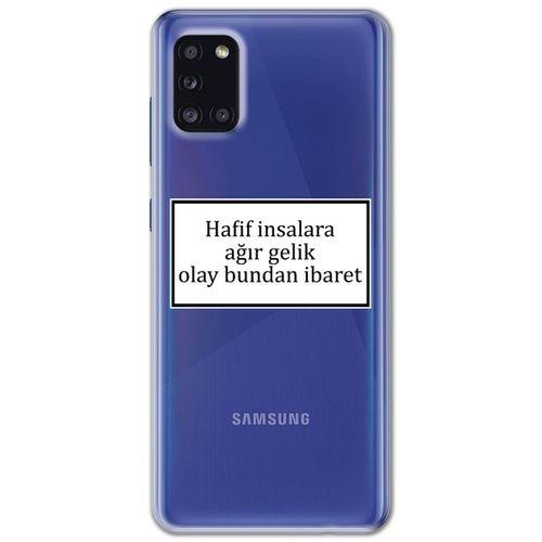 Galaxy A31 Kılıf HD Yazı Baskılı Silikon Arka Kapak - Yazı 2
