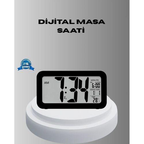 Dijital Masa Saati Sensörlü Aydınlatmalı Alarm Ve Sıcaklık Ölçerli