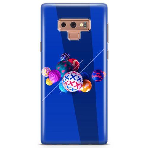 Samsung Galaxy Note 9 Kılıf 3D Toplar Arka Kapak Koruma Desenli Full Koruyucu