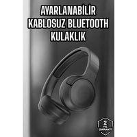Kulak Üstü Kablosuz Bluetooth Kulaklık Gürültü Önleyici Uzun Şarj Süreli