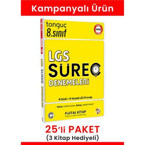 8. Sınıf LGS Süreç Denemeleri 25' li Paket (3 Kitap Hediyeli)