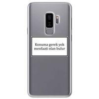 Galaxy S9 Plus Kılıf HD Yazı Baskılı Silikon Arka Kapak - Yazı 6