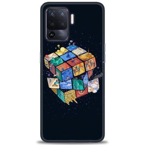 Oppo Reno 5 Lite Kılıf HD Baskılı Kılıf - Küplerdeki İnsanlar + Tam Ekran Koruyucu