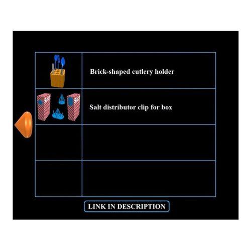 Tuğla Şekilli Çatal Bıçak Tutucu 3D Baskı (Bu ürün Sadece Plastik parçadır - Almadan Önce Soru Sorabilirsiniz)