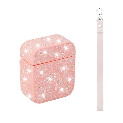 Apple Airpods Zore Airbag 45 Bilek Askı Aparatlı Simli Şeffaf Kılıf