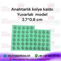 Anahtarlık kolye kalıbı yuvarlak  model