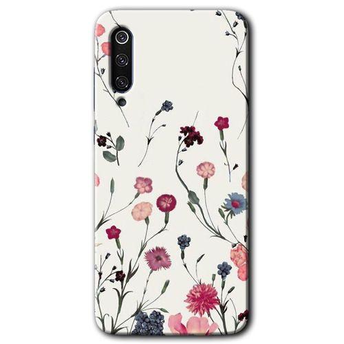 Potkal Hediye Fabrikası Xiaomi Mi 9 Kılıf HD Desen Baskılı Arka Kapak - Mat Çiçek