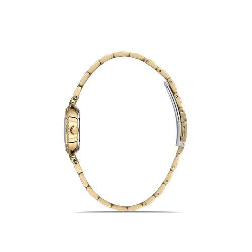 Ferro FL21612AWT-B6 Quartz Çelik Altın Rengi Yeşil Kadran 21 mm Kadın Kol Saati