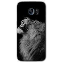 Potkal Hediye Fabrikası Samsung Galaxy S7 Edge HD Baskılı Kılıf + 9D Tam Ekran Koruyucu - Lion