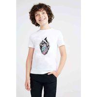 Anime Dragon Ball Baskılı Unisex Çocuk Beyaz t-shirt