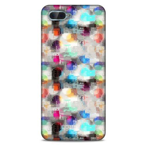 Oppo Rx17 Neo Kılıf Pastel Renkler (8) Baskılı Kılıf Turkuaz Beyaz