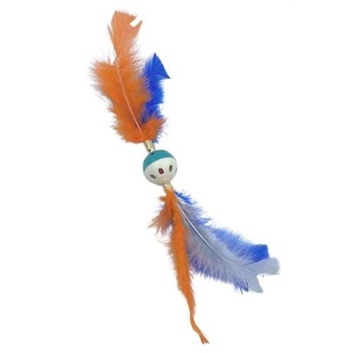 tüylü Püsküllü kedi Oyuncağı dikkat Çekici Renkli Sevimli Evcil Hayvan Oyuncağı