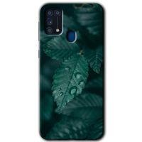 Potkal Hediye Fabrikası Samsung Galaxy M31 HD Baskılı Kılıf + 9D Tam Ekran Koruyucu - Yağmurlu Yaprak