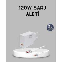 120w Süper Hızlı Şarj Adaptörü – Type-c Kablo Dahil, Yüksek Voltaj Korumalı