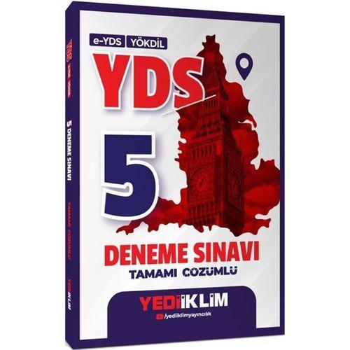 E-YDS YÖKDİL YDS Tamamı Çözümlü 5 Deneme Sınavı Yediiklim Yayınları