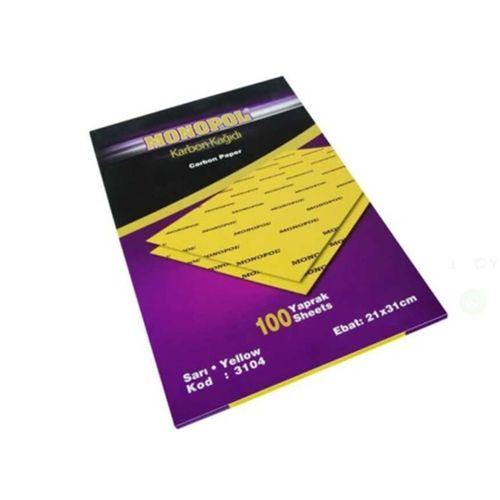 Monopol Karbon Kağıdı 100Lü sarı
