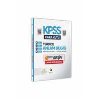 KPSS Türkçenin Kara Kutusu ANLAM BİLGİSİ (Sözcük-Cümle) D Çözümlü Konu Özetli Soru Bankası