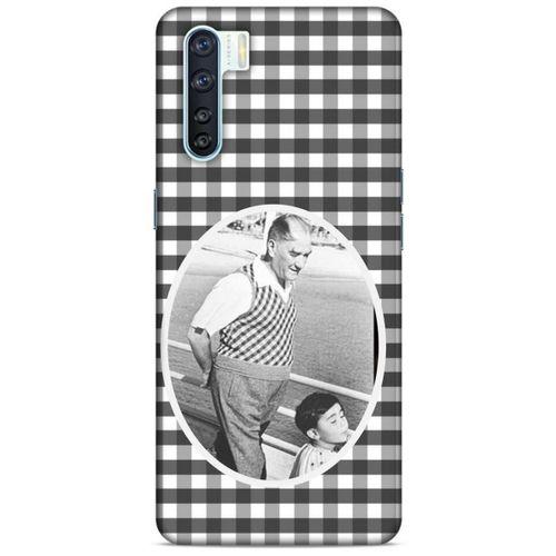 Oppo A91 Kılıf Atatürk (18) Telefon Kılıfları Siyah Beyaz