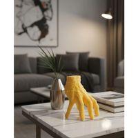 3d Dekoratif Sarı El Obje 17x16 Cm Şık Ve Dikkat Çekici Tasarım
