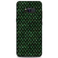 Samsung Galaxy S8 Plus Kılıf Dragons (5) Koruma Kabı Ejderha Koyu Yeşil Pul